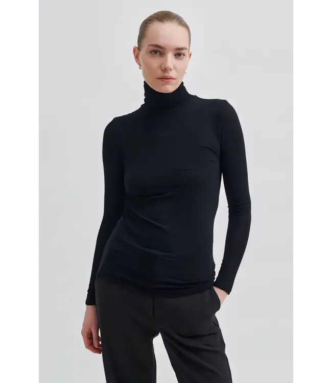 Second Female Matima T-neck Tee Black