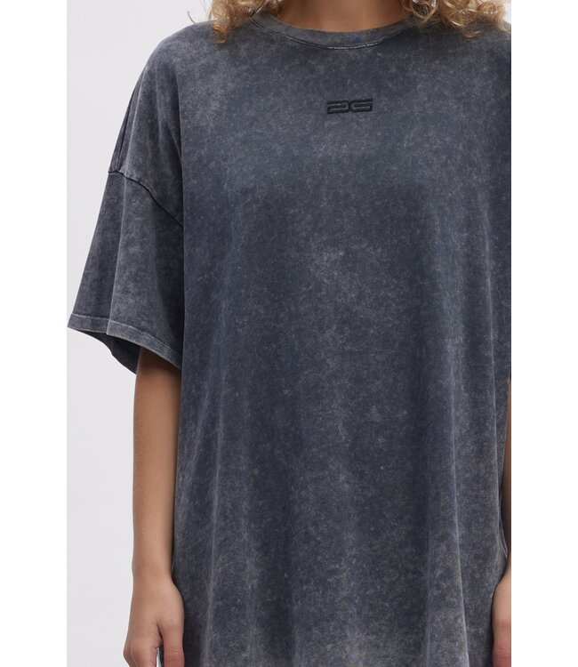Gestuz Jio Oversized Tee Dark Grey Washed