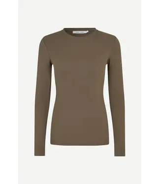 Samsøe Samsøe Alexa basic longsleeve  crododile