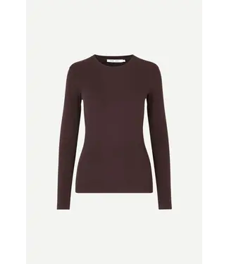 Samsøe Samsøe Alexa basic longsleeve  mole