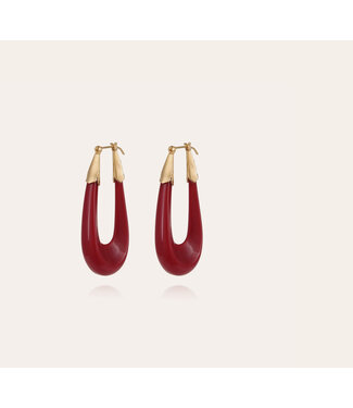 Gas Bijoux Ecume Red earring