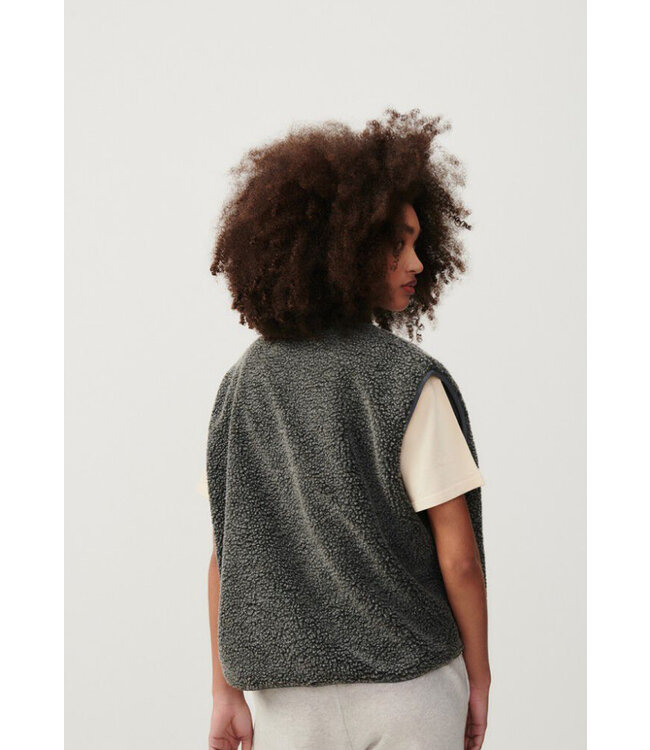 American Vintage Veste Femme Gilet Hoktown Anthracite Chine