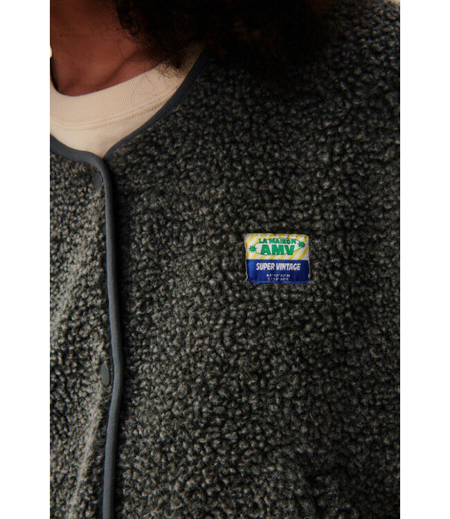 American Vintage Veste Femme Gilet Hoktown Anthracite Chine