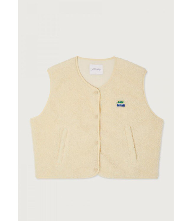 American Vintage Veste Femme Gilet Hoktown Ecru