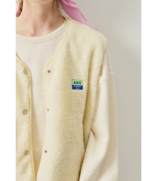 American Vintage Veste Femme Gilet Hoktown Ecru