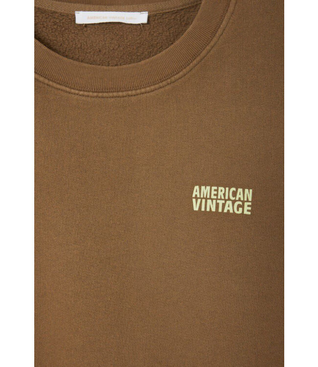 American Vintage Sweat Izubird Moka Vintage
