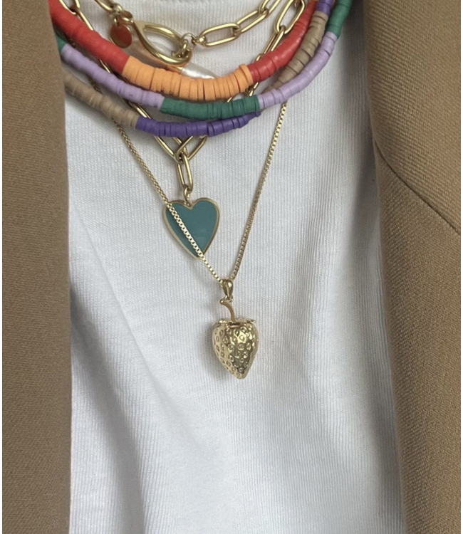 Mimi et Toi Cheri Pendant Gold Blue