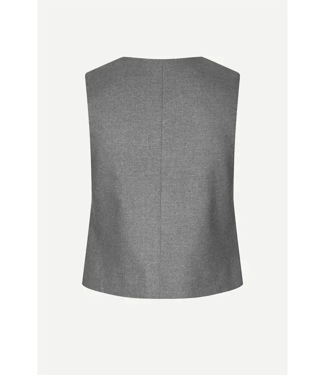 Samsøe Samsøe Saramona gilet grey melange