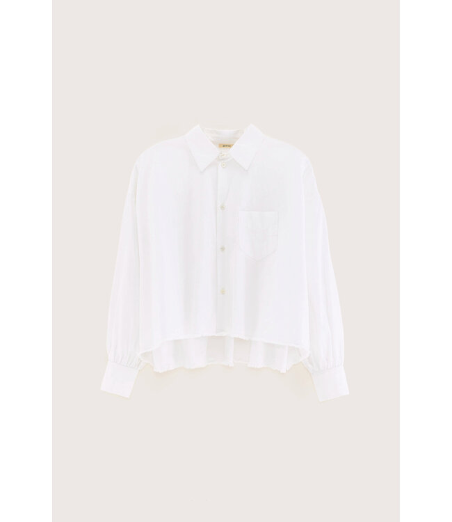 Bellerose Kraft Cropped Poplin Shirt White