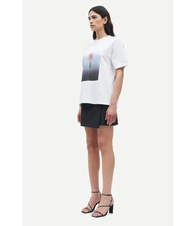 Samsøe Samsøe Saeira T-shirt Blurred Tulip White