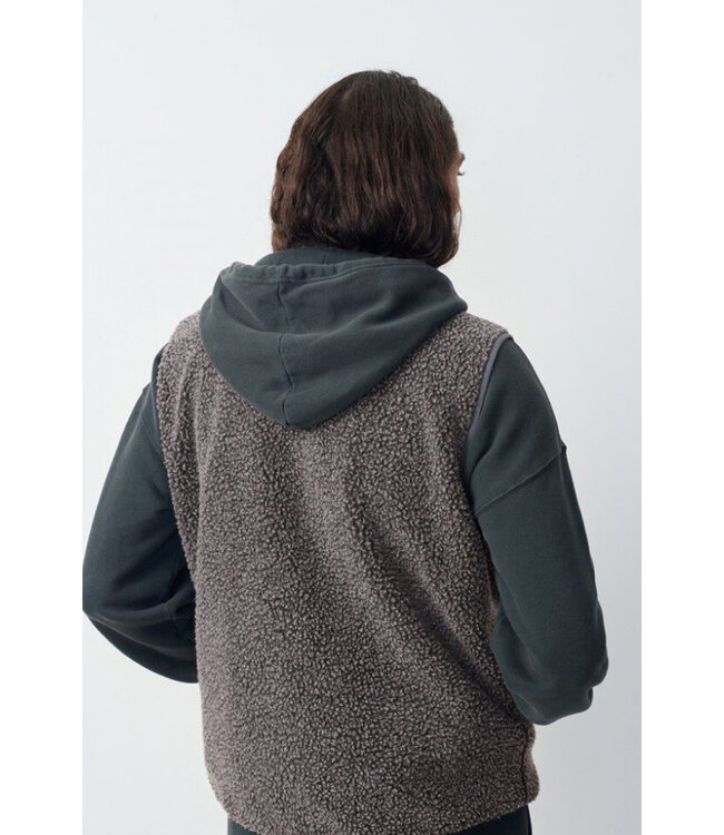 American Vintage Veste Homme Gilet Hoktown Anthractie Chine