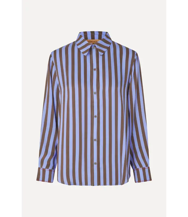 Stine Goya Shirt long sleeve Embroidery Stripe