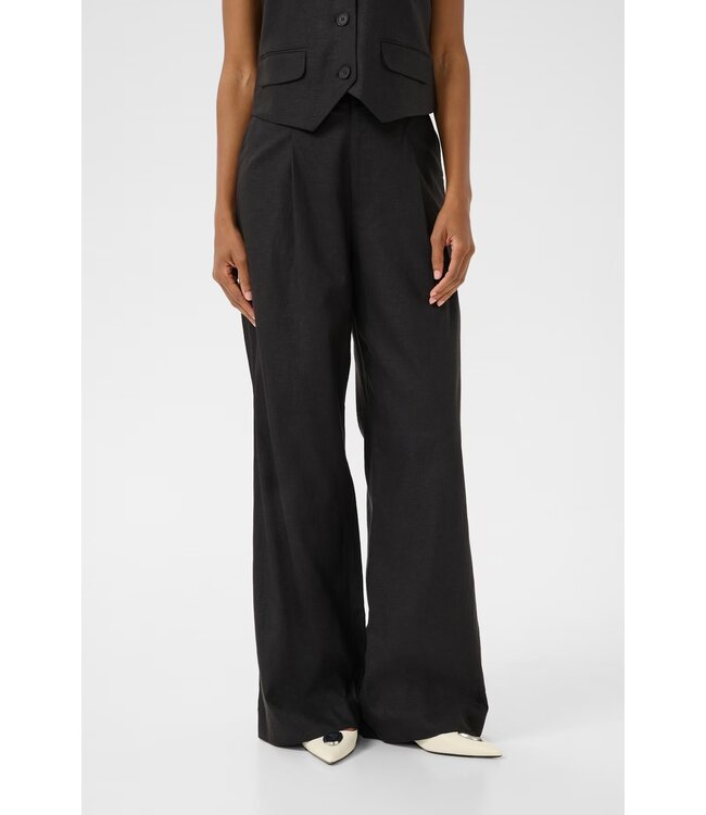 Gestuz Elarah Linnen Pants Black