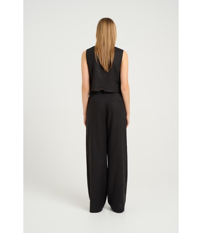 Gestuz Elarah Linnen Pants Black
