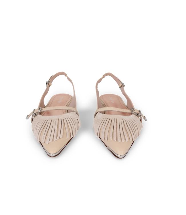 Dante 6 Cinque Fringe Slingbacks Ginger Beige