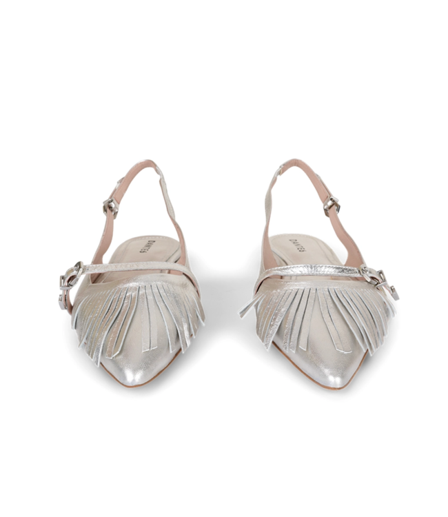 Dante 6 Cinque Fringe Slingbacks Sunset Silver