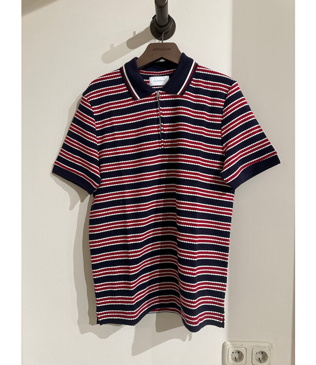 BLD-Pierre Polo 6718 Night Sky Striped