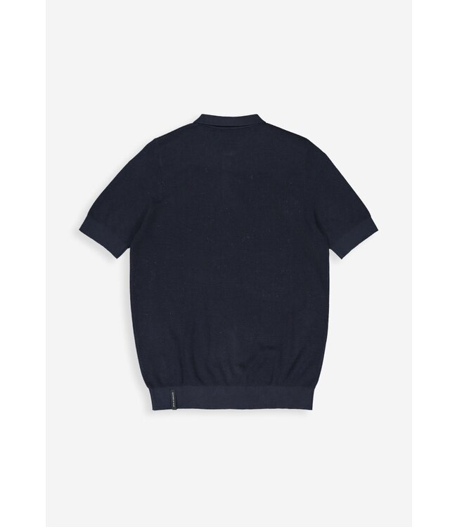 Butcher of Blue Ripley Knit Polo Alaska Blue