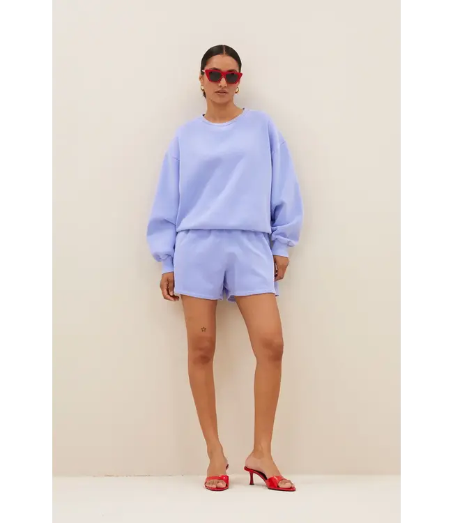 By Bar Kid Natural Sweat Shorts Violet Blue