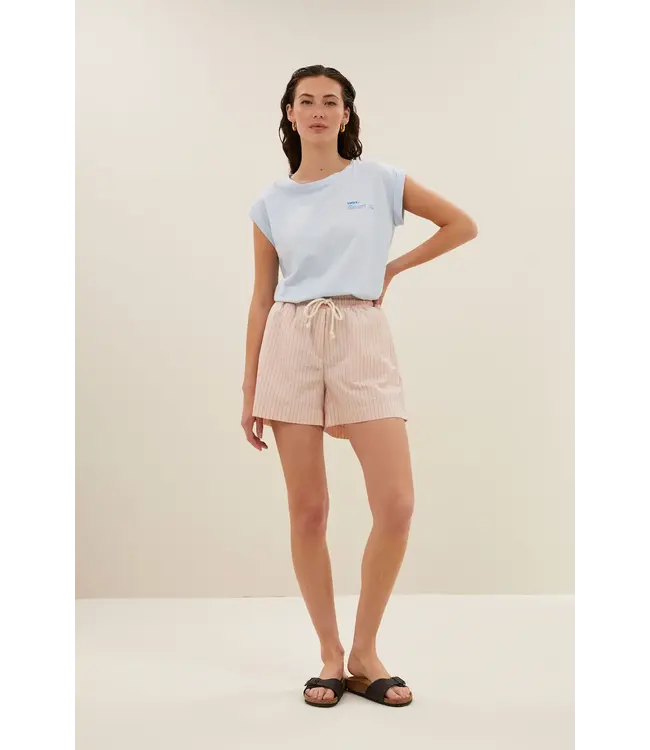 By Bar Lio Stripe Shorts Rose Shorts