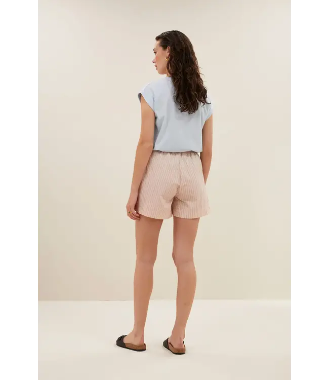 By Bar Lio Stripe Shorts Rose Shorts