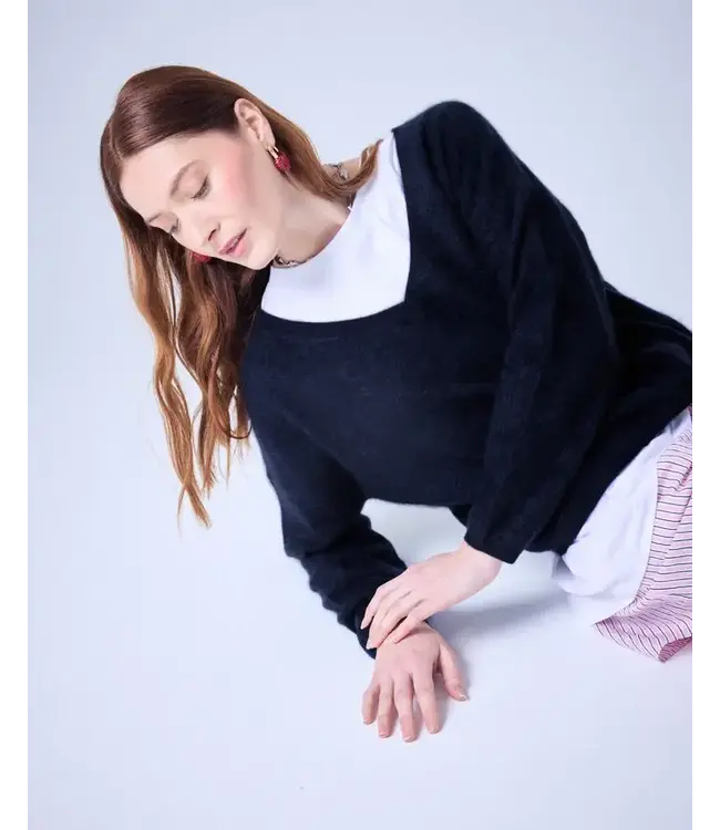 Absolut Cashmere Soeli fluffy Navy