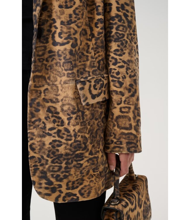 Gestuz leane Blazer Leopard Print Leather
