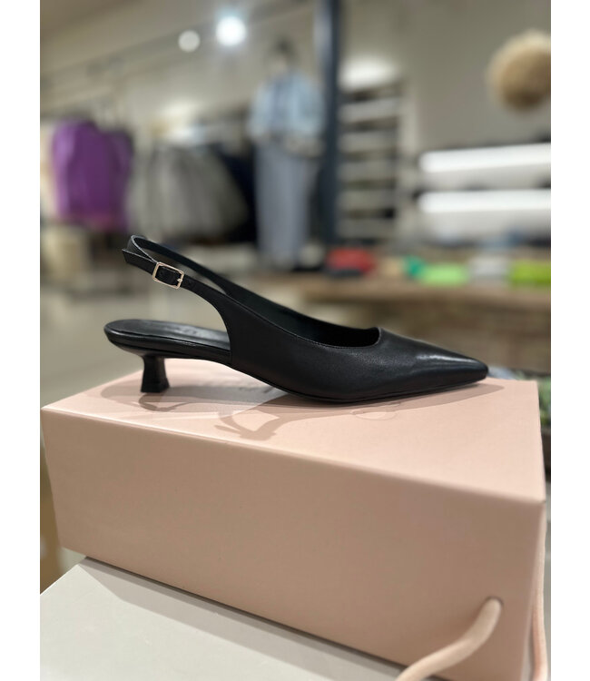 March 23 Joey Black Leather Slingbacks