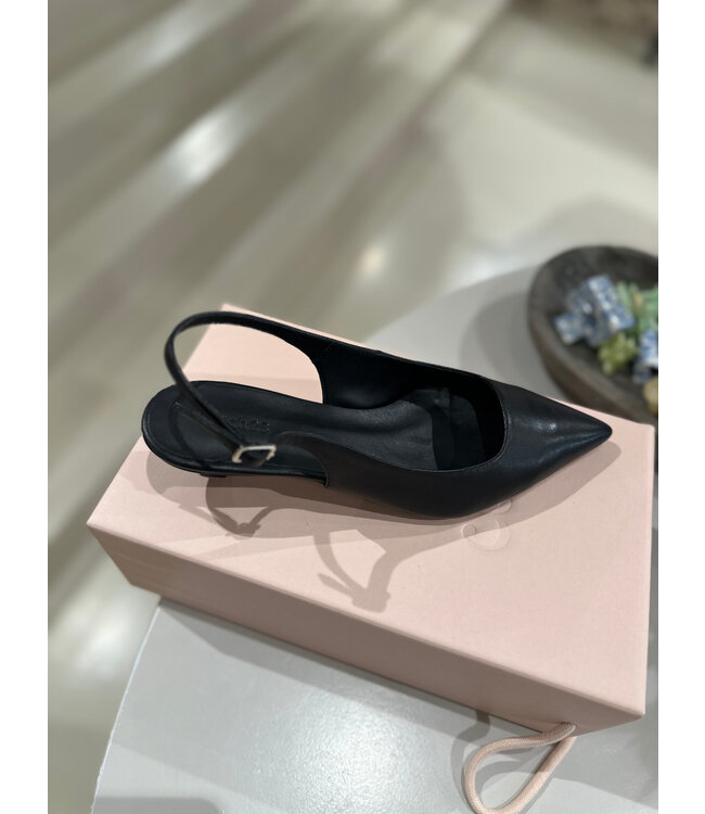 March 23 Joey Black Leather Slingbacks