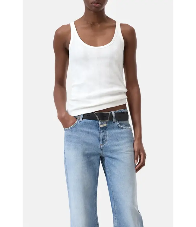 Closed Strap Top White