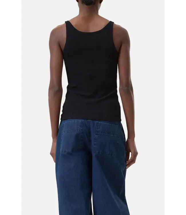 Closed Strap Top Black