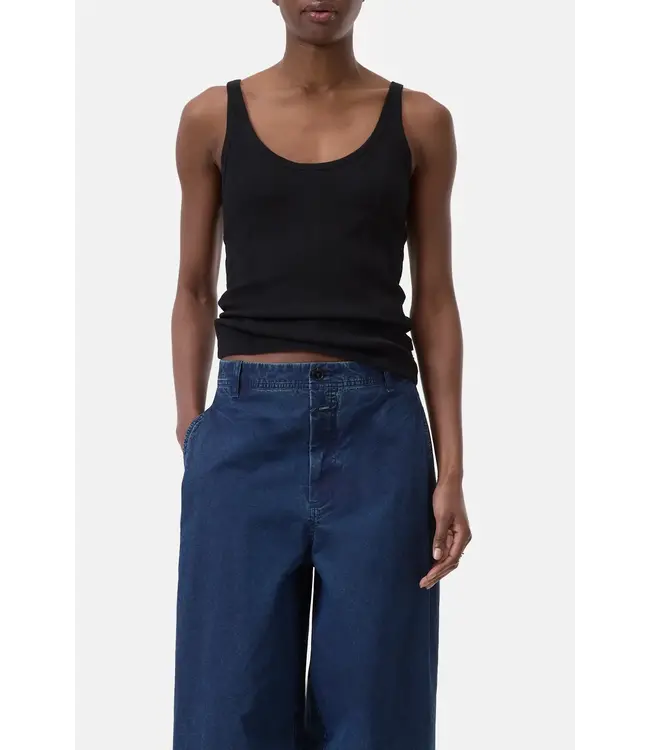 Closed Strap Top Black