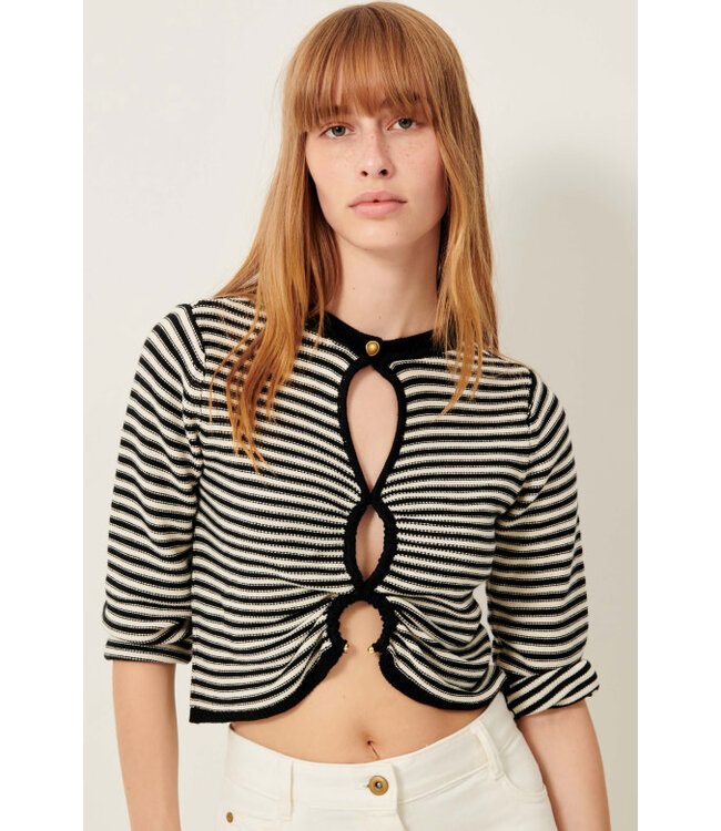 Sessùn Straino Top Reversible Whiblack