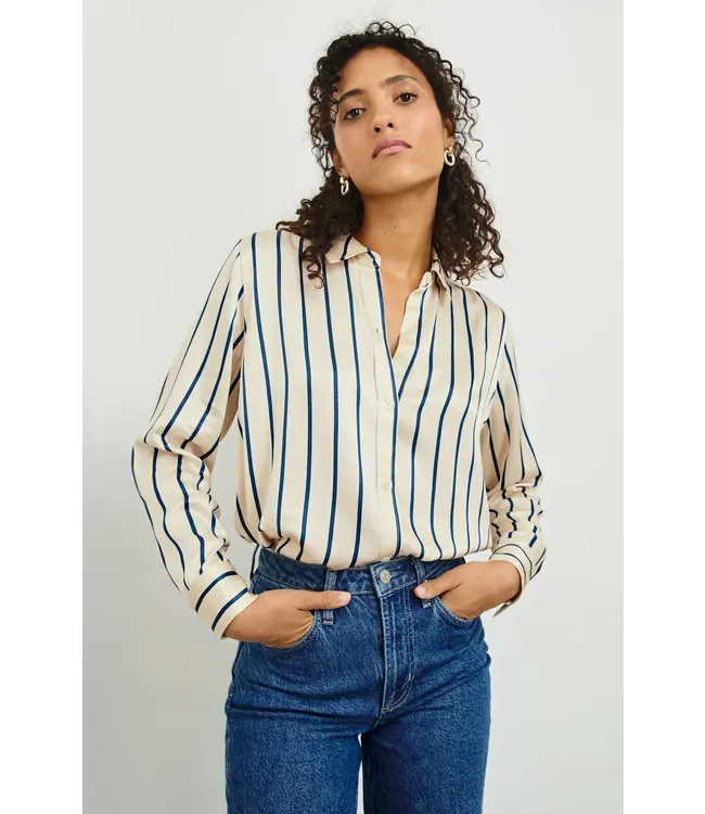 Rails Maria Blouse Ceramic Navy Stripe