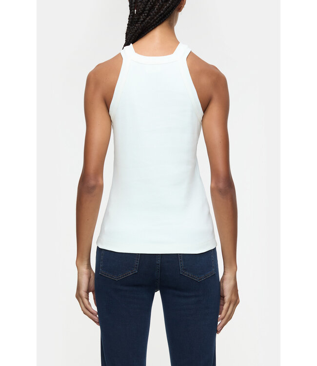 Closed Racer Tank Top Ivory