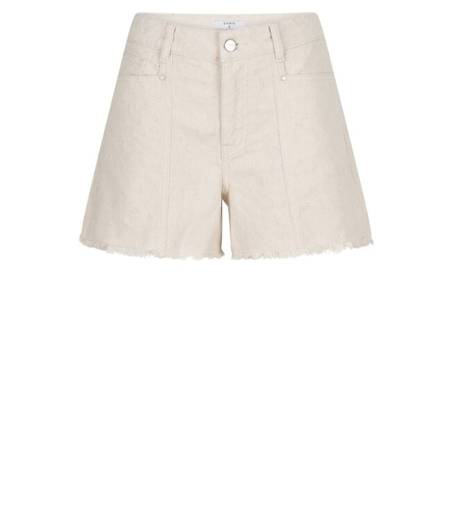 Dante 6 Mikkel Distressed Jeans Shorts Butter Cream