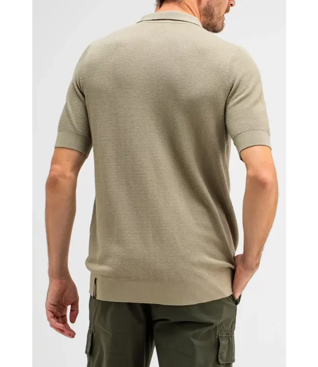 Butcher of Blue Ripley Knit Polo Leaf Green