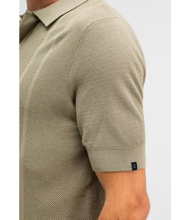 Butcher of Blue Ripley Knit Polo Leaf Green