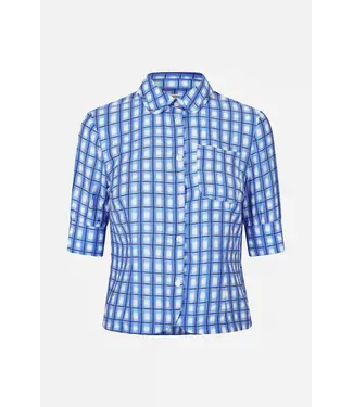 Baum und Pferdgarten Melaya Blouse Blue Painted Check