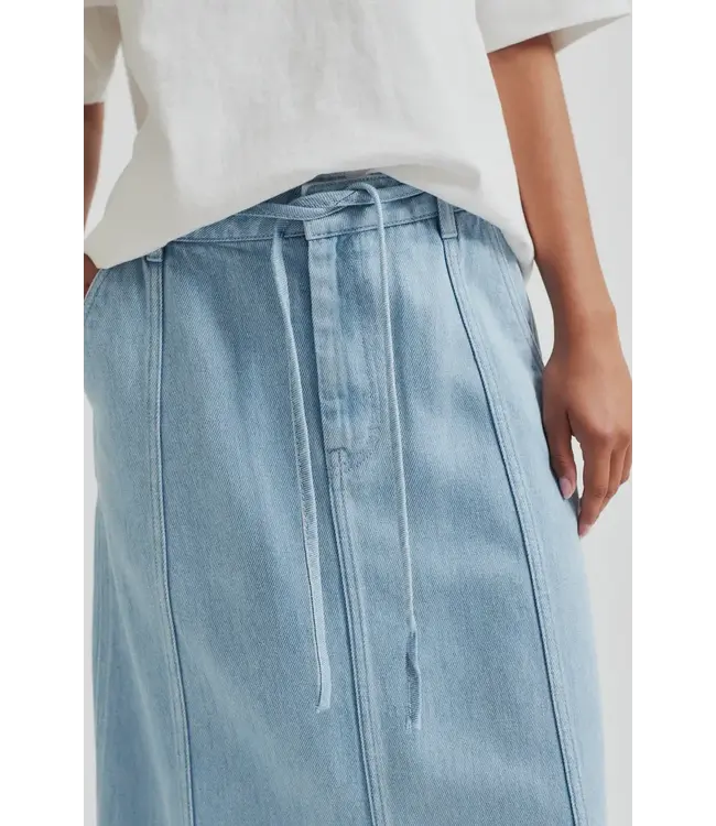 Second Female Irvin Denim Skirt Light Blue