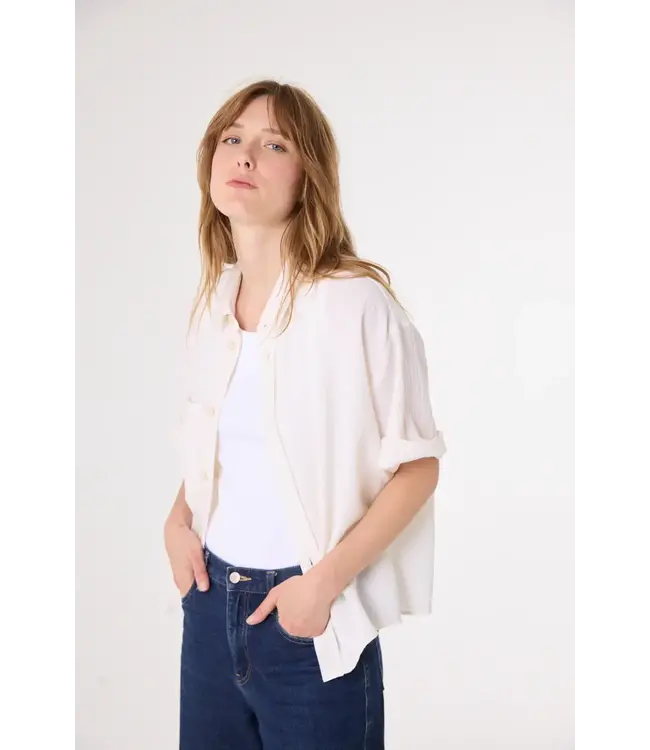 Sacrecoeur Collection alma ecru blouse