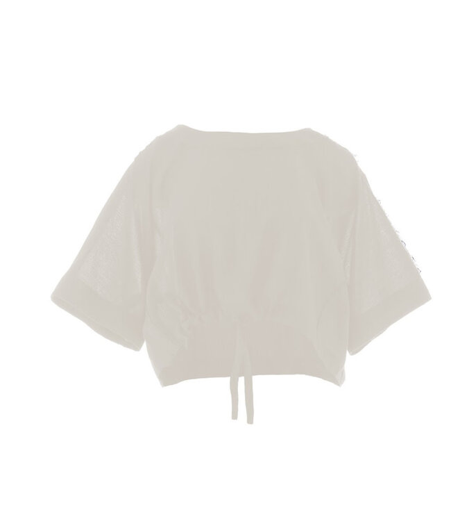 Devotion Kaliopi Cropped Shirt Off White