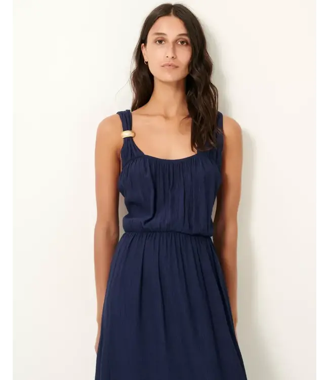 Sessùn Helene Back Tied Dress Blue
