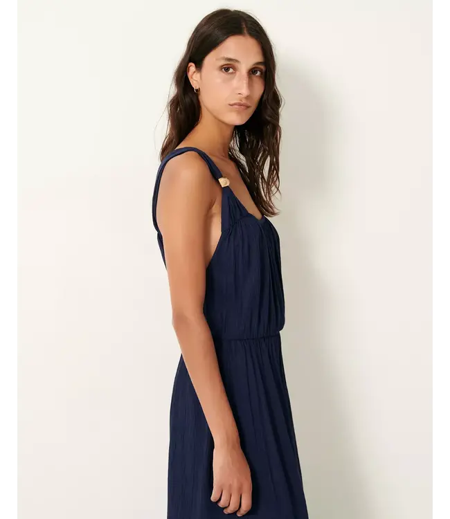Sessùn Helene Back Tied Dress Blue
