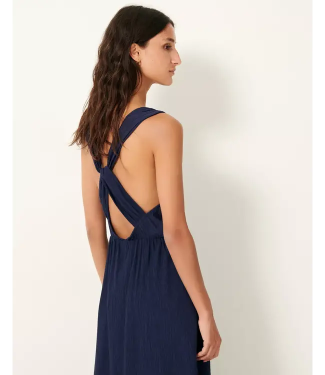 Sessùn Helene Back Tied Dress Blue