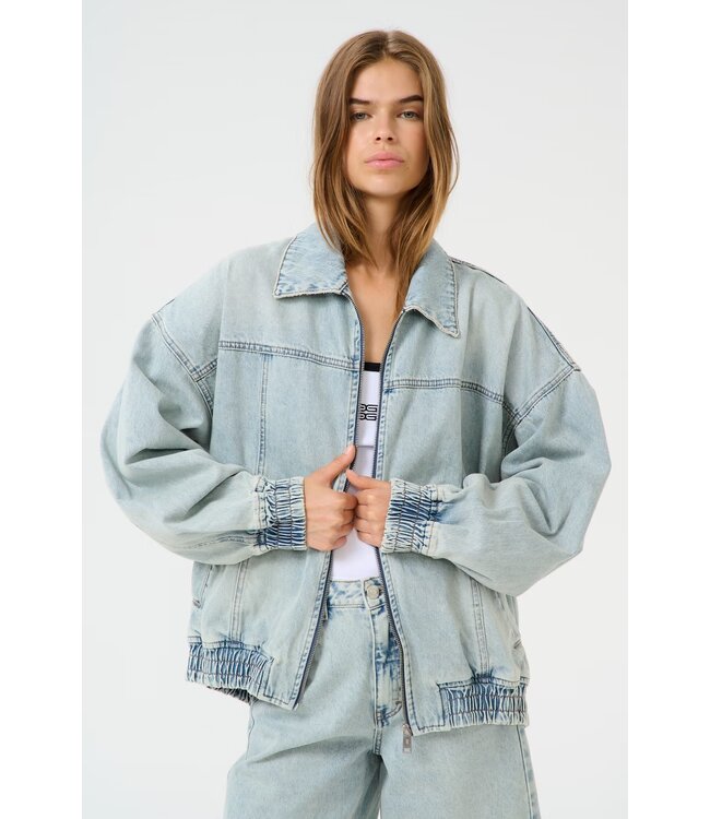 Gestuz Asher LS Bomber Mid Wash