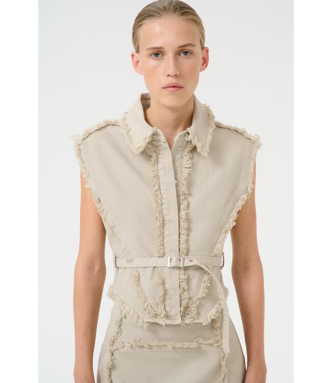 Gestuz Catia Sl Shirt Light moss Green