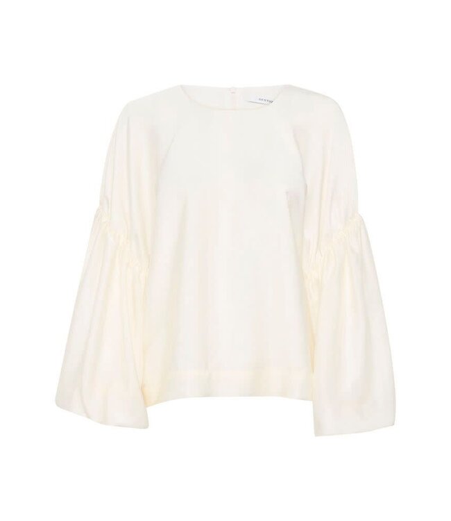 Gestuz Malloon Blouse Egret