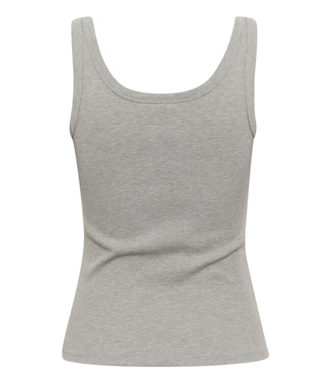 Gestuz Drew Mel Logo Top Grey Melange