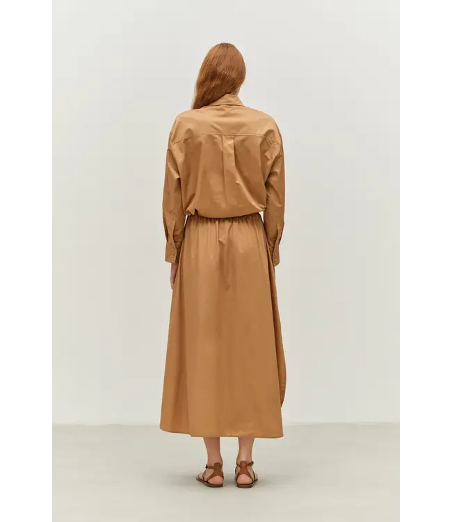 Devotion Parallel Shirt Poplin Camel